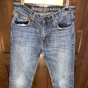 AE Slim Straight Medium Wash Jeans